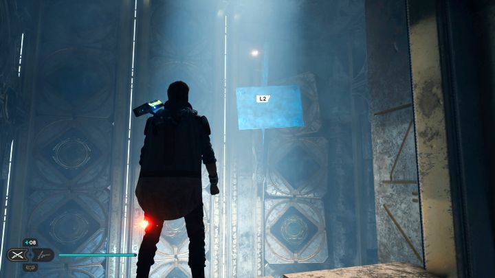 Użyjcie przyciągnięcia Mocą w miejscu z obrazka - Jedi Survivor: Komnata jasności na Koboh - Star Wars Jedi Survivor - poradnik do gry