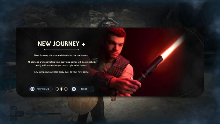 Czerwony kolor miecza świetlnego to jedna z nagród za ukończenie głównej fabuły i rozpoczęcia rozgrywki w trybie Nowa Gra Plus, nazywanym w grze Podróż + - Star Wars Jedi Survivor: Czy można mieć czerwony miecz świetlny? - Star Wars Jedi Survivor - poradnik do gry