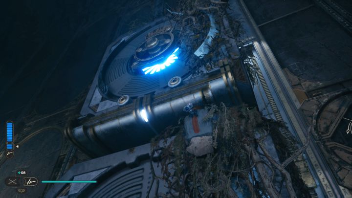 Możecie chwytać się bocznych ścian obu kamiennych bloków - Jedi Survivor: Komnata odłączenia na Koboh - Star Wars Jedi Survivor - poradnik do gry