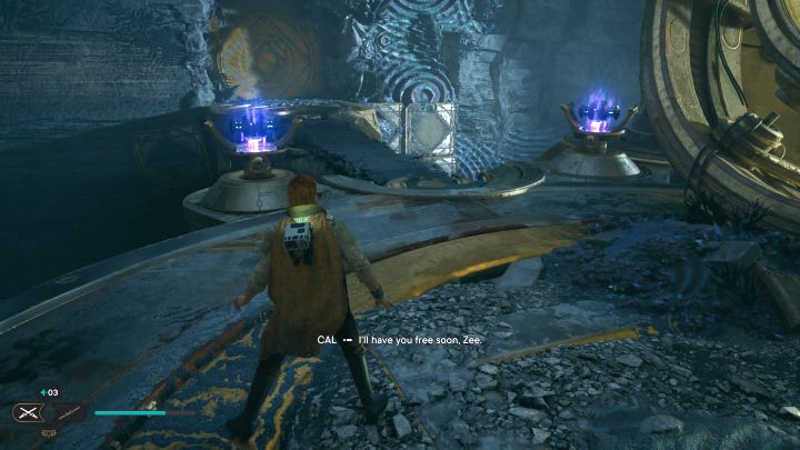 Powróćcie z kulą do Zee i pary wzmacniaczy kul - Jedi Survivor: Komnata dwoistości na Koboh - Star Wars Jedi Survivor - poradnik do gry