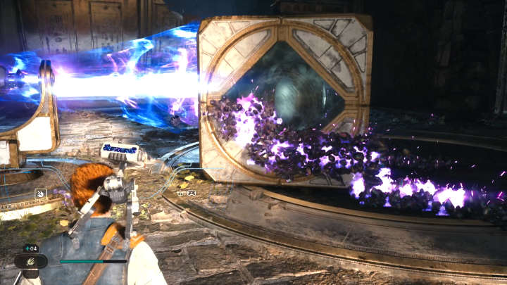 Stwórzcie nitkę materii, która połączy przeszkodę na ścianie z wiązką lasera na kostce - Star Wars Jedi Survivor: Znajdź drogę na Tanalor (Research Tanalor) - Star Wars Jedi Survivor - poradnik do gry