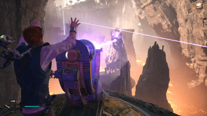 Użyjcie wzmacniacza kul, aby wypalić materię w skale naprzeciwko - Star Wars Jedi Survivor: Znajdź drogę na Tanalor (Research Tanalor) - Star Wars Jedi Survivor - poradnik do gry