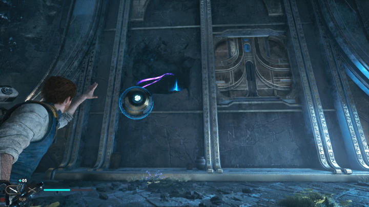 Użyjcie przyciągania mocy, aby odsłonić łącznik kul w ścianie - Star Wars Jedi Survivor: Znajdź drogę na Tanalor (Research Tanalor) - Star Wars Jedi Survivor - poradnik do gry