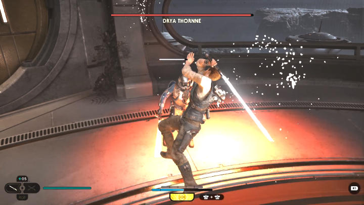 Wejdźcie do okrągłego pomieszczenia i zbadajcie urządzenie po lewej stronie - Star Wars Jedi Survivor: Znajdź drogę na Tanalor (Research Tanalor) - Star Wars Jedi Survivor - poradnik do gry