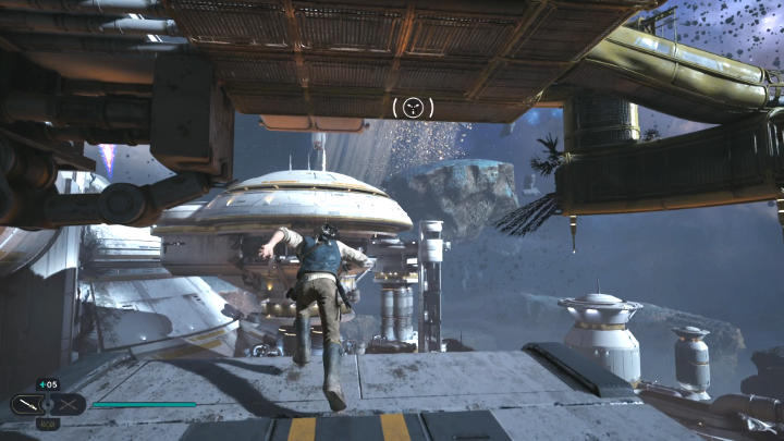 Idąc dalej, dotrzecie w końcu do miejsca widocznego na powyższym obrazku - Star Wars Jedi Survivor: Znajdź drogę na Tanalor (Research Tanalor) - Star Wars Jedi Survivor - poradnik do gry