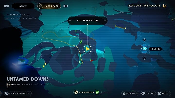 Pobiegnijcie w stronę białej wieży i zeskoczcie na dół - Jedi Survivor: Nieokiełznane Zbocza - lista sekretów (część 1) - Star Wars Jedi Survivor - poradnik do gry