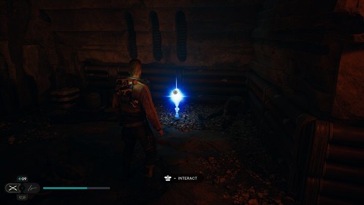 W tym samym pomieszczeniu znajduje się cenna esencja - Jedi Survivor: Nieokiełznane Zbocza - lista sekretów (część 2) - Star Wars Jedi Survivor - poradnik do gry