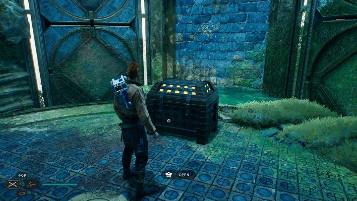 Niedaleko echa jest też skrzynia z nowym mieczem świetlnym - Jedi Survivor: Nieokiełznane Zbocza - lista sekretów (część 2) - Star Wars Jedi Survivor - poradnik do gry