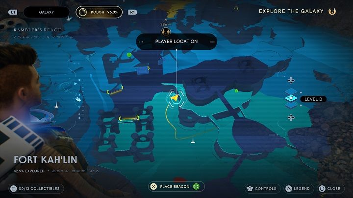 Skierujcie się do jednych z drzwi kawałek od miejsca medytacji - w przeciwnym kierunku od wejściu do fortu - Jedi Survivor: Fort KahLin - lista sekretów - Star Wars Jedi Survivor - poradnik do gry