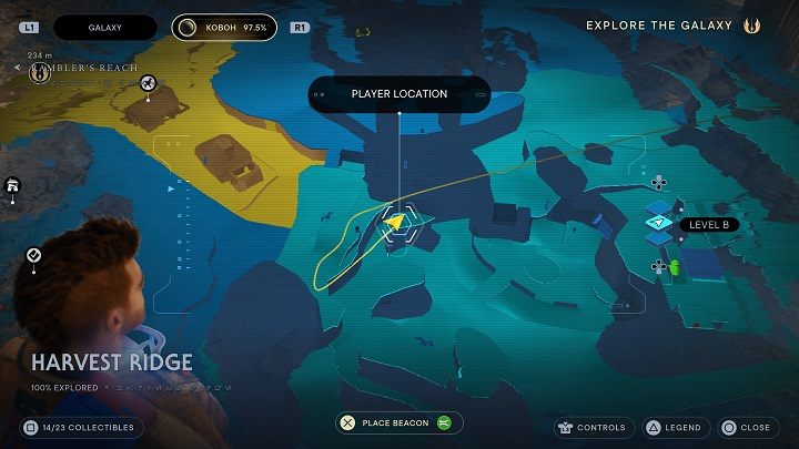 Zeskoczcie na półkę niżej, a znajdziecie kolejną porcję nasion - Jedi Survivor: Grzbiet Żniwiarzy - lista sekretów - Star Wars Jedi Survivor - poradnik do gry