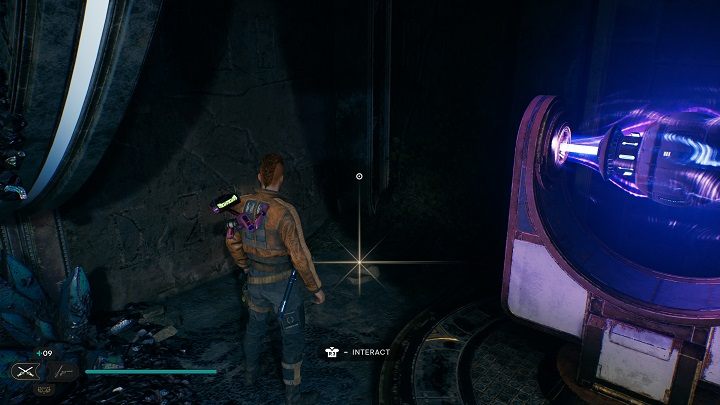 Wykorzystajcie kruszarkę BD-1, aby zniszczyć narośl w pobliżu - Jedi Survivor: Zniszczona Osada na planecie Koboh (część 1) - Star Wars Jedi Survivor - poradnik do gry