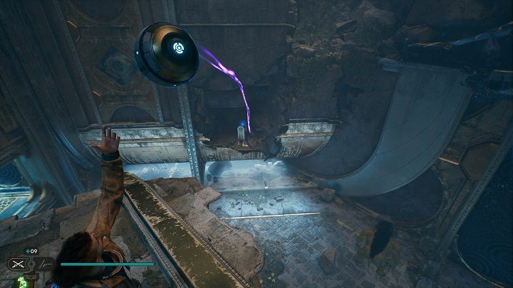 Przebiegnijcie po ścianie, złapcie kulę i podejdźcie do krawędzi - Jedi Survivor: Zniszczona Osada na planecie Koboh (część 1) - Star Wars Jedi Survivor - poradnik do gry