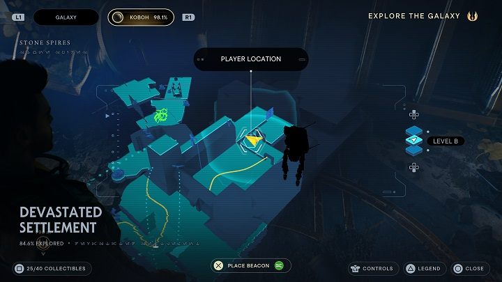 Skorzystajcie z drzwi na wprost od wejścia i udajcie się na lewo - Jedi Survivor: Zniszczona Osada - lista sekretów (część 2) - Star Wars Jedi Survivor - poradnik do gry