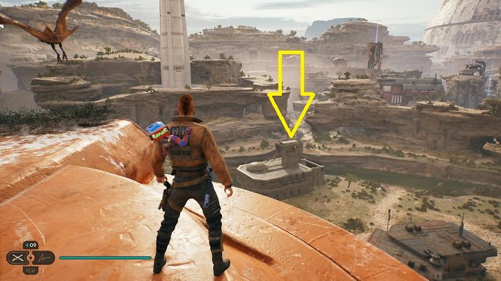 Skorzystajcie z pobliskich pnączy i wespnijcie się na samą górę - Jedi Survivor: Placówka Azyl Wędrowca - lista sekretów (część 2) - Star Wars Jedi Survivor - poradnik do gry