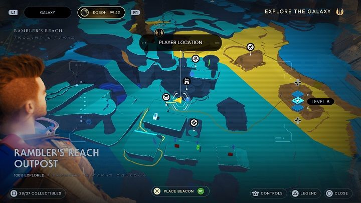 Żeby znaleźć kolejną znajdźkę, musicie mieć zrekrutowanego Jawę - Jedi Survivor: Placówka Azyl Wędrowca - lista sekretów (część 2) - Star Wars Jedi Survivor - poradnik do gry