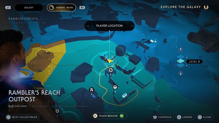 Jeśli macie Jawy w szeregach udajcie się do budynku wskazanego na powyższych obrazkach - Jedi Survivor: Placówka Azyl Wędrowca - lista sekretów (część 2) - Star Wars Jedi Survivor - poradnik do gry