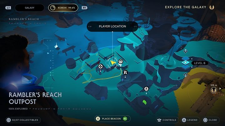 Dla kolejnej znajdźki będziecie musieli mieć pokonanego legendarnego przeciwnika w Forcie Khalin i zebraną esencję od żaby, która znajduje się w okolicy - Jedi Survivor: Placówka Azyl Wędrowca - lista sekretów (część 2) - Star Wars Jedi Survivor - poradnik do gry