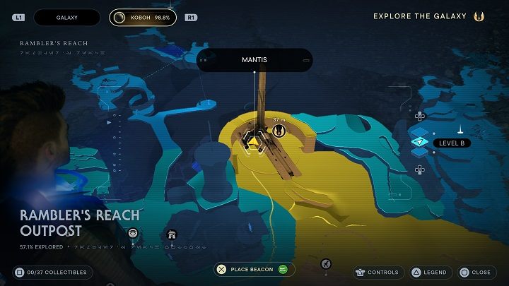 Udajcie się do przestrzeni znajdującej się pod lądowiskiem Waszego statku - Jedi Survivor: Placówka Azyl Wędrowca - lista sekretów (część 1) - Star Wars Jedi Survivor - poradnik do gry