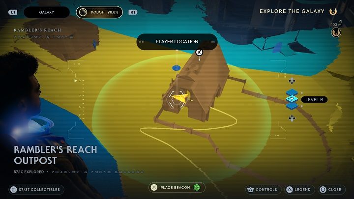 Dosiądźcie Nekko i udajcie się do drzwi stodoły od strony wody - Jedi Survivor: Placówka Azyl Wędrowca - lista sekretów (część 1) - Star Wars Jedi Survivor - poradnik do gry