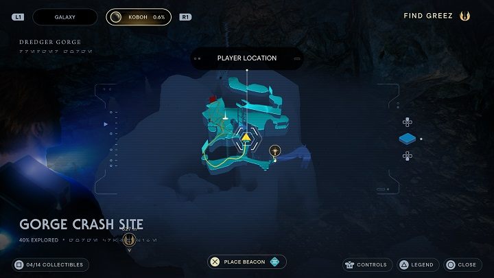 Tam znajdziecie skarb #2, którym będzie kolejny odłamek Priorytu - Jedi Survivor: Miejsce katastrofy w Przekopie - lista sekretów - Star Wars Jedi Survivor - poradnik do gry