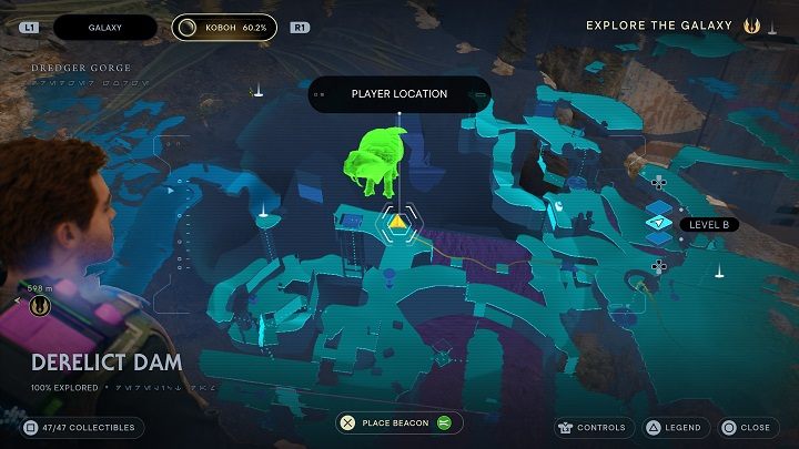 Wejście do lokacji znajduje się pod Trontożółwiem - Jedi Survivor: Kręty Wąwóz - lista sekretów - Star Wars Jedi Survivor - poradnik do gry