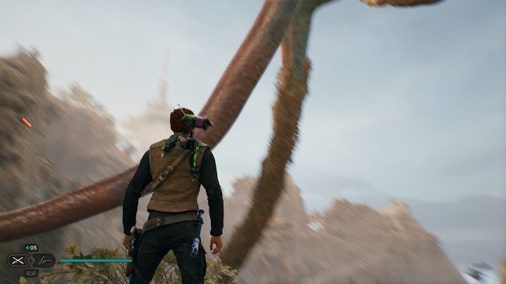 Gdy się go złapiecie, zostaniecie przeniesieni do nowego obszaru - Kręty Wąwóz - Jedi Survivor: Kręty Wąwóz - lista sekretów - Star Wars Jedi Survivor - poradnik do gry