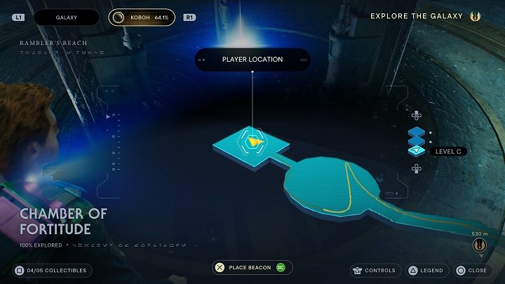 Esencja znajduje się na środku drugiej komnaty - Jedi Survivor: Komnata Męstwa - lista sekretów - Star Wars Jedi Survivor - poradnik do gry