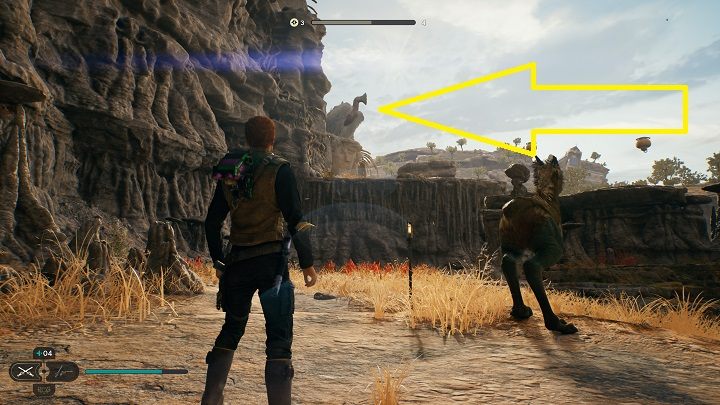 Żeby dostać się do ostatniej porcji znajdziek, musicie najpierw uwolnić wielkiego ptaka w lokacji Leśny Węzeł - Jedi Survivor: Opuszczona zapora - lista sekretów, część 3 - Star Wars Jedi Survivor - poradnik do gry