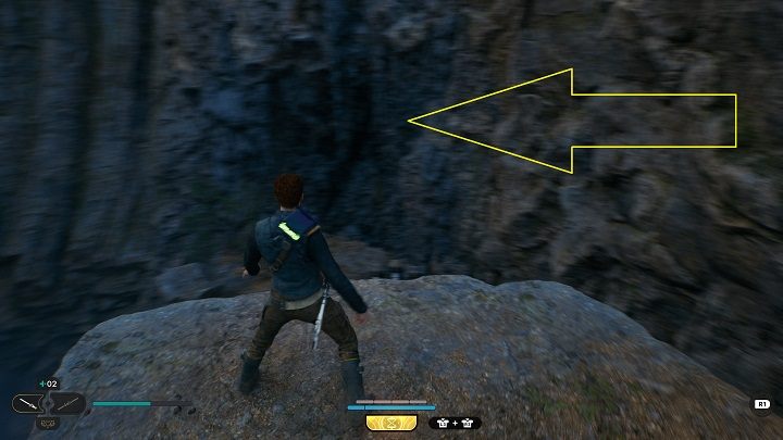 Minę możecie zwabić też do miejsca, w którym znajduje się warsztat - Jedi Survivor: Opuszczona zapora - lista sekretów, część 2 - Star Wars Jedi Survivor - poradnik do gry