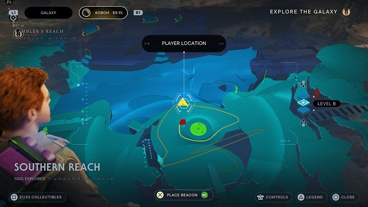 Z miejsca, w którym zebraliście wcześniej sporo nasion, możecie udać się trochę niżej, na dach silosu - Jedi Survivor: Południowy Azyl - lista sekretów, część 2 - Star Wars Jedi Survivor - poradnik do gry