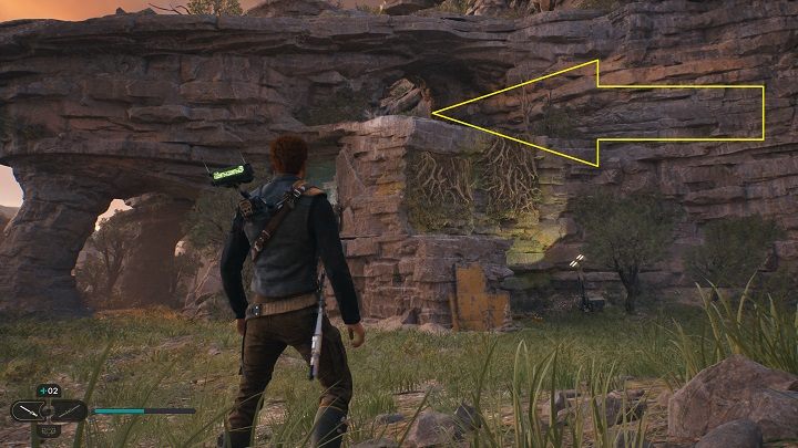 Z miejsca, w którym zdobyliście nasiona z poprzedniego podpunktu, możecie zauważyć półkę - Jedi Survivor: Południowy Azyl - lista sekretów, część 1 - Star Wars Jedi Survivor - poradnik do gry