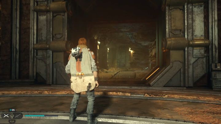 Przejście powinno otworzyć się i zagadka zostanie zaliczona - Jedi Survivor: Zagadka otwarcia bramy w Zakopanym Schronieniu - Star Wars Jedi Survivor - poradnik do gry