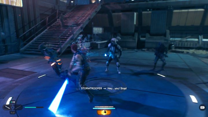 Przeskoczcie po drążkach na inny budynek, a następnie idźcie dalej rurą po prawej stronie - Star Wars Jedi Survivor: Coruscant - opis przejścia - Star Wars Jedi Survivor - poradnik do gry