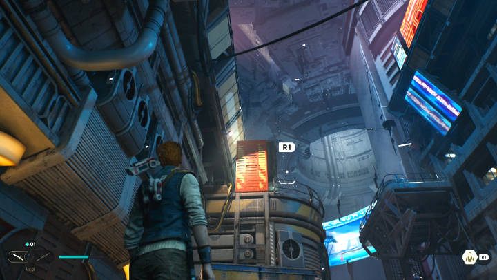 Idąc dalej, natkniecie się na kolejny oddział nieprzyjaciela - Star Wars Jedi Survivor: Coruscant - opis przejścia - Star Wars Jedi Survivor - poradnik do gry