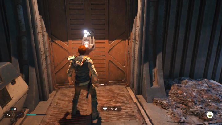 Idąc przed siebie, natkniecie się na kilku przeciwników - Star Wars Jedi Survivor: Coruscant - opis przejścia - Star Wars Jedi Survivor - poradnik do gry