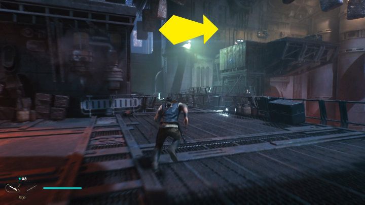Idźcie dalej w kierunku widocznym na powyższym obrazku - Star Wars Jedi Survivor: Coruscant - opis przejścia - Star Wars Jedi Survivor - poradnik do gry