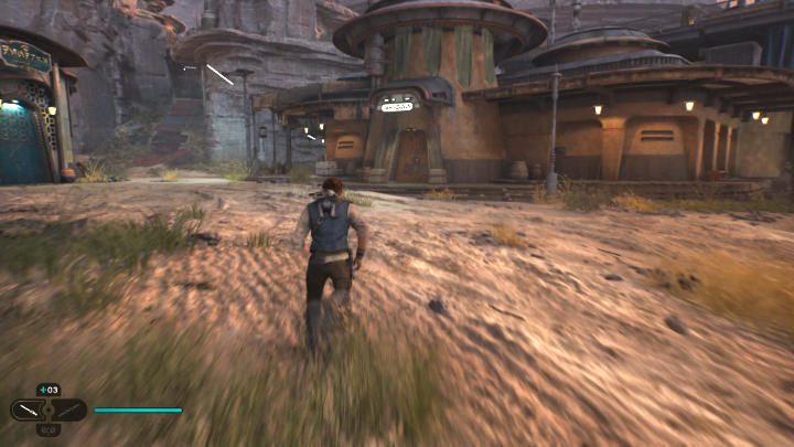 Idźcie dalej, jak ścieżka prowadzi, a dotrzecie w końcu do miasta - Placówka Azyl Wędrowca (Ramblers Reach Outpost), gdzie znajdziecie kolejny punkt medytacji - Star Wars Jedi Survivor: Odszukaj Greeza (Find Greez) - Star Wars Jedi Survivor - poradnik do gry