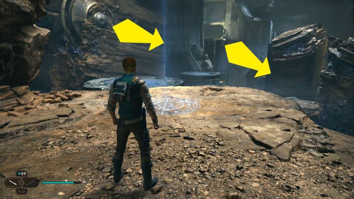 Wraz z BD-1 wylądujecie przy punkcie medytacji - Star Wars Jedi Survivor: Znajdź żyroskop (Find Gyro Module) - Star Wars Jedi Survivor - poradnik do gry