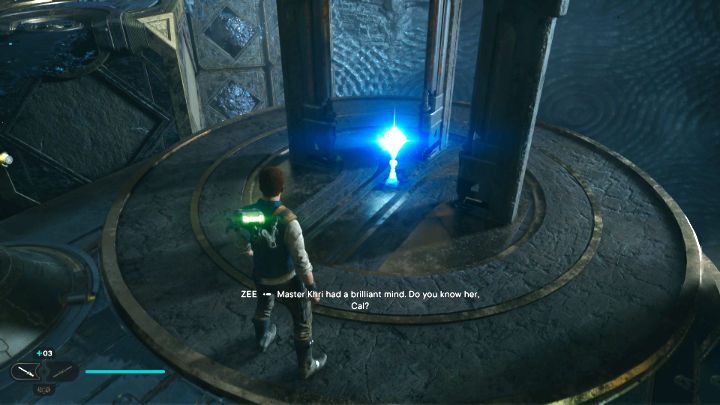 Porozmawiajcie z Zee, aby aktywować krótki przerywnik filmowy - Star Wars Jedi Survivor: Znajdź żyroskop (Find Gyro Module) - Star Wars Jedi Survivor - poradnik do gry