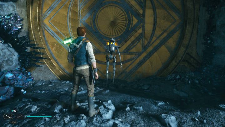 Podążajcie za Zee do windy, aby wrócić do Azylu Wędrowca - Star Wars Jedi Survivor: Znajdź żyroskop (Find Gyro Module) - Star Wars Jedi Survivor - poradnik do gry