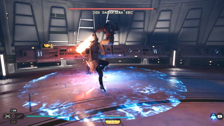 W pojedynku tym częściowo może Wam pomagać Bode Akuna - Jedi Survivor: Jak pokonać bossa Dagan Gera na Pokładzie widokowym? - Star Wars Jedi Survivor - poradnik do gry