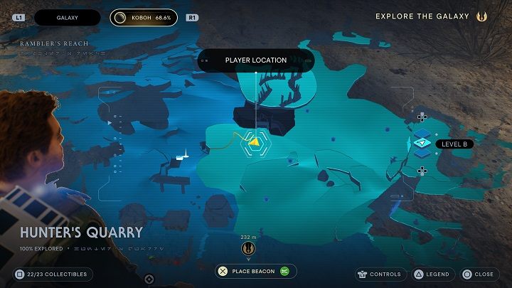 Do samej groty dostaniecie się z obszaru Kamieniołom łowcy - Jedi Survivor: Wilgotna grota - lista sekretów - Star Wars Jedi Survivor - poradnik do gry