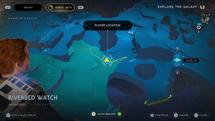 Udajcie się w stronę rzeki, gdzie przy samym brzegu znajdziecie nasiona - Jedi Survivor: Koryto - lista sekretów - Star Wars Jedi Survivor - poradnik do gry