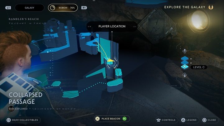 Znajdziecie tam dysk danych - Jedi Survivor: Zawalone przejście - lista sekretów - Star Wars Jedi Survivor - poradnik do gry