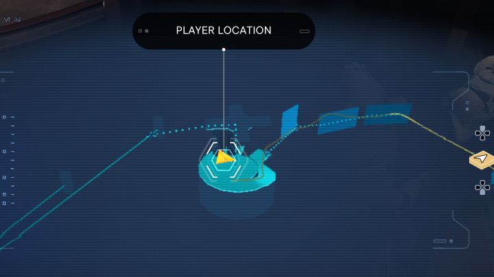 Musicie przebiec po kilku wiszących billboardach i dotrzeć do małego obszaru z grupą szturmowców - Jedi Survivor: Hangar 2046-C z planety Coruscant - lista sekretów - Star Wars Jedi Survivor - poradnik do gry