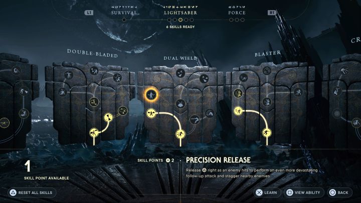 Sposób odblokowania: Wykonaj 10 precyzyjnych cięć - Star Wars Jedi Survivor: Trofea / Osiągnięcia - lista wszystkich, poradnik trofeowy - Star Wars Jedi Survivor - poradnik do gry