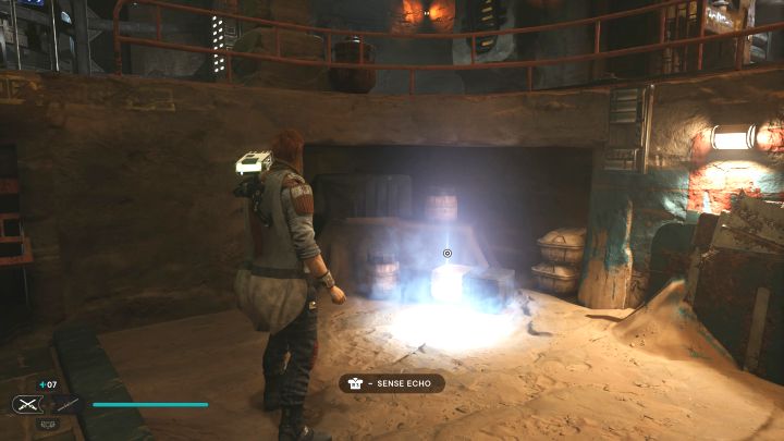 Echo jest na parterze na tyłach archiwum, niedaleko sklepu Siostry Taske - Jedi Survivor: Archiwum z planety Jedha - lista sekretów - Star Wars Jedi Survivor - poradnik do gry