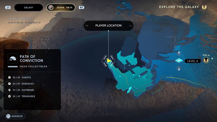 Zwój z Jedhy ukryto w wazonie z obrazka 1 - musicie go rozbić - Jedi Survivor: Ścieżka pewności z planety Jedha - lista sekretów - Star Wars Jedi Survivor - poradnik do gry