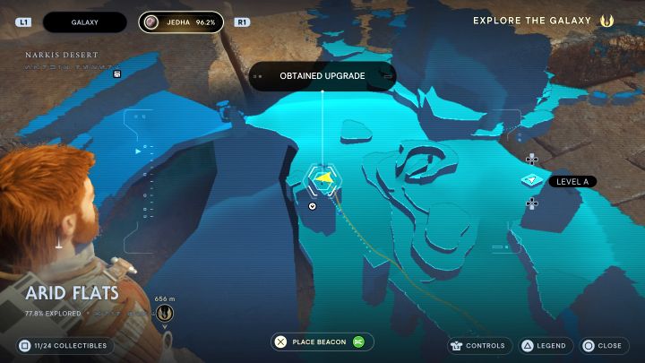 Sekret jest na wysokim fragmencie ruin - Jedi Survivor: Suche równiny z planety Jedha - lista sekretów - Star Wars Jedi Survivor - poradnik do gry