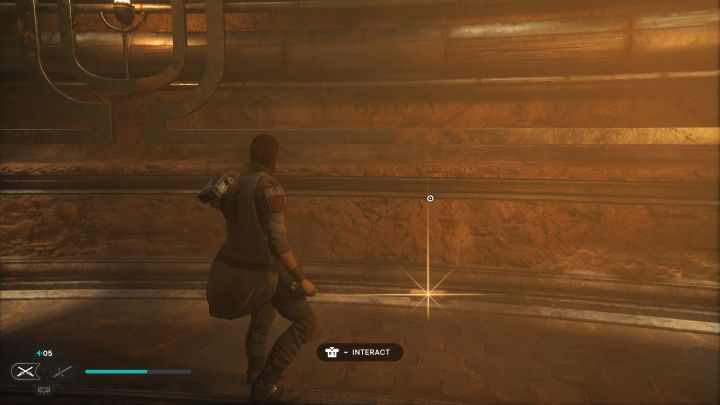 Zwój z Jedhy jest w tej samej sali, w której do zaliczenia jest obowiązkowa zagadka otwarcia bramy w Zakopanym Schronieniu - Jedi Survivor: Zakopane schronienie z planety Jedha - lista sekretów - Star Wars Jedi Survivor - poradnik do gry